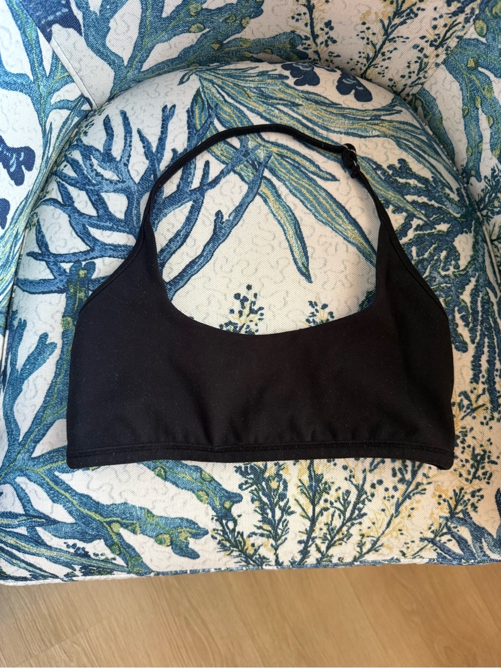 Joah brown scoop neck halter bra